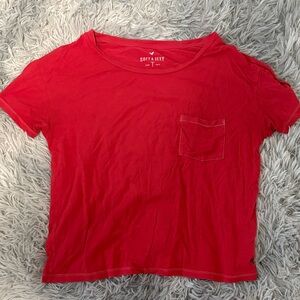 Soft & Sexy Red Pocket Tee - Women